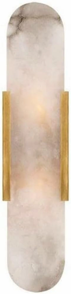 Oval Frame Wall Lighting Fixture Modern Wall Sconce Natural Marble Wall Lamp, LED Bedroom Bedside Wall Light, Living Room TV Background Decor Wall Lamps, Headboard Lights