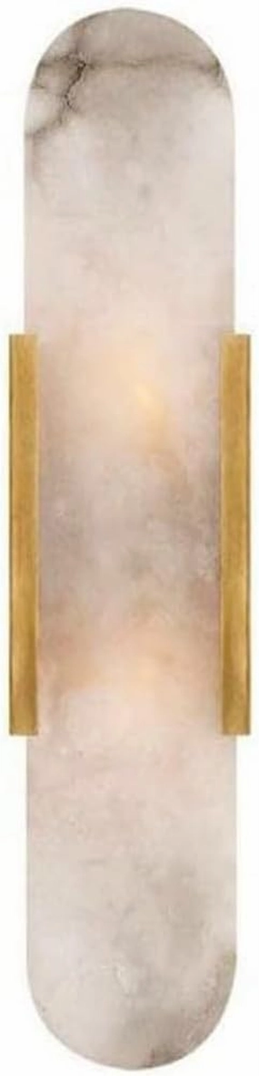 Oval Frame Wall Lighting Fixture Modern Wall Sconce Natural Marble Wall Lamp, LED Bedroom Bedside Wall Light, Living Room TV Background Decor Wall Lamps, Headboard Lights