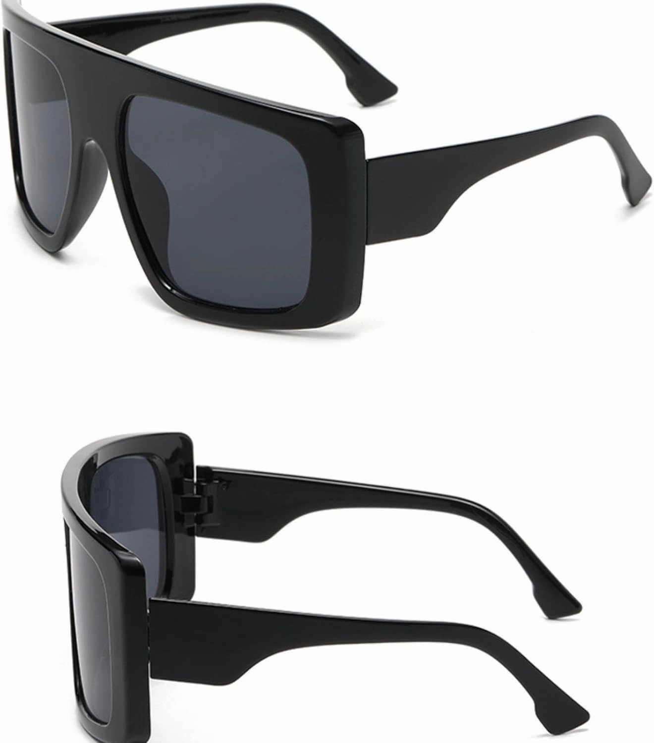 Oversized Sunglasses Women Retro Black Gradient Sun Glasses for Men Big Frame Sunglass Uv400