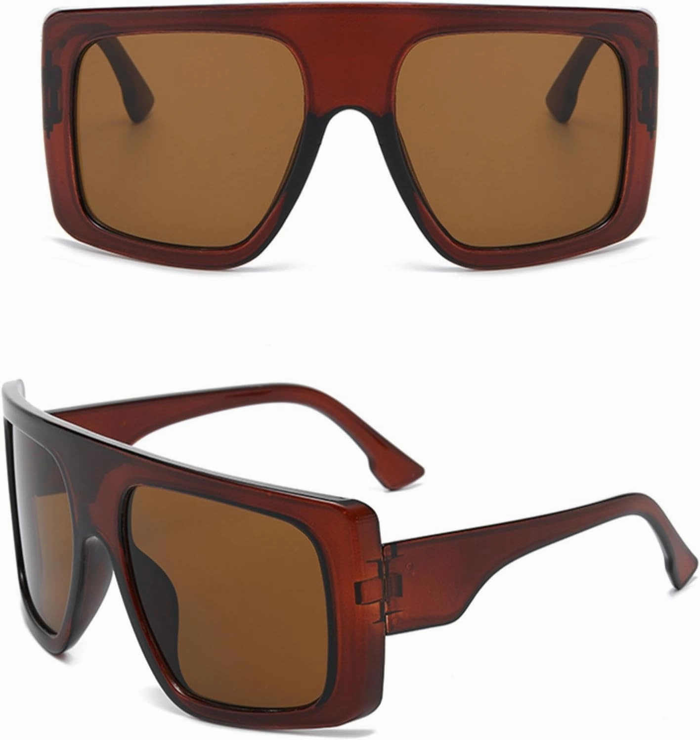Oversized Sunglasses Women Retro Black Gradient Sun Glasses for Men Big Frame Sunglass Uv400
