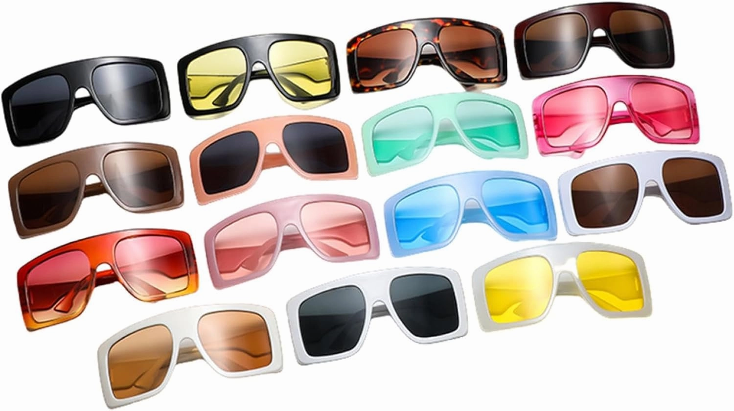 Oversized Sunglasses Women Retro Black Gradient Sun Glasses for Men Big Frame Sunglass Uv400