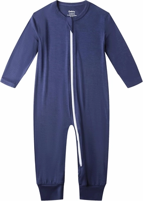 Owlivia Rayon from Bamboo Baby Footless Pajamas, Boys and Girls Zip up Sleep and Play, Long-Sleeve Coveralls