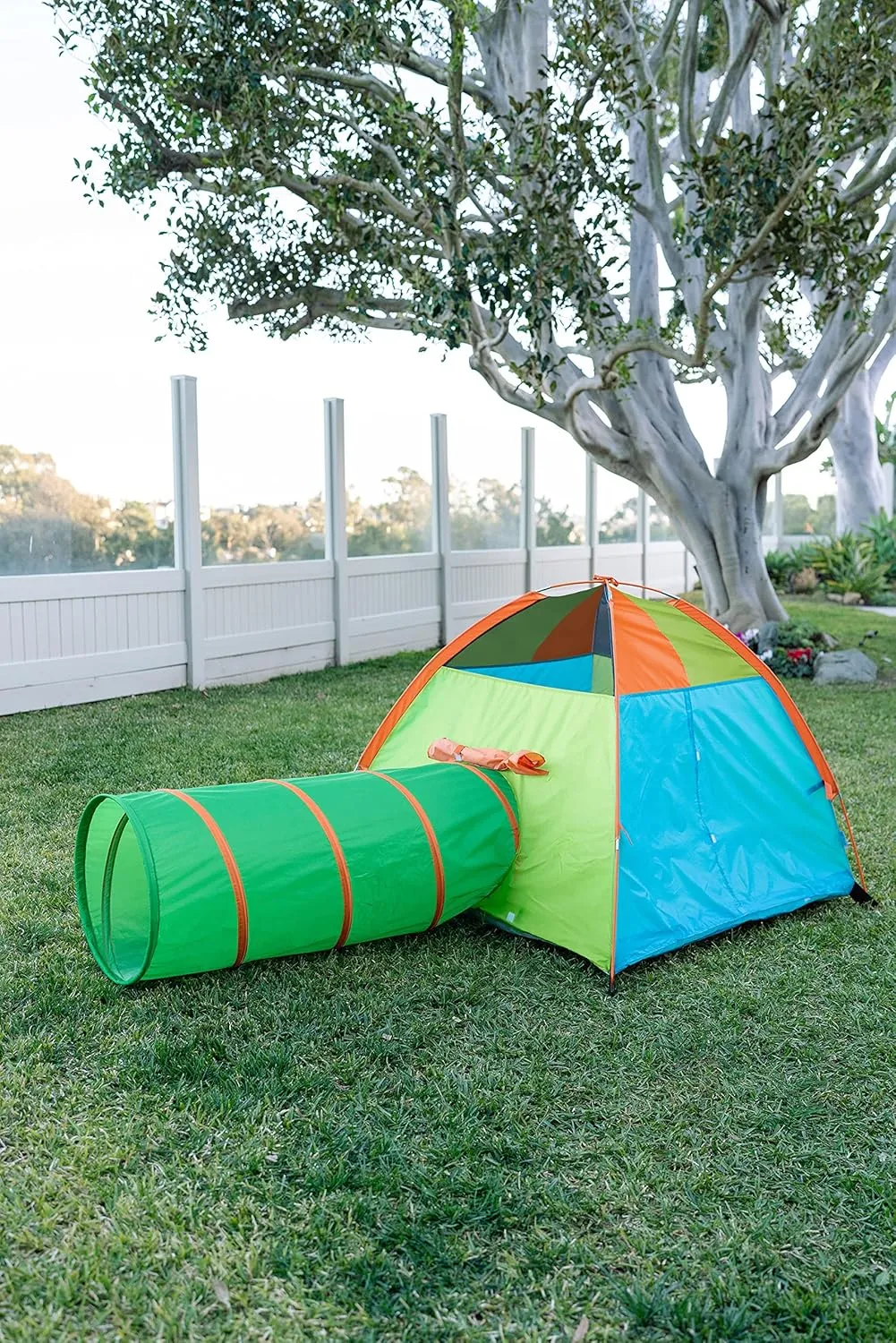Pacific Play Tents 20432 Hide Me Color Wave Tent   Tunnel Combo 48" x 48" x 42"