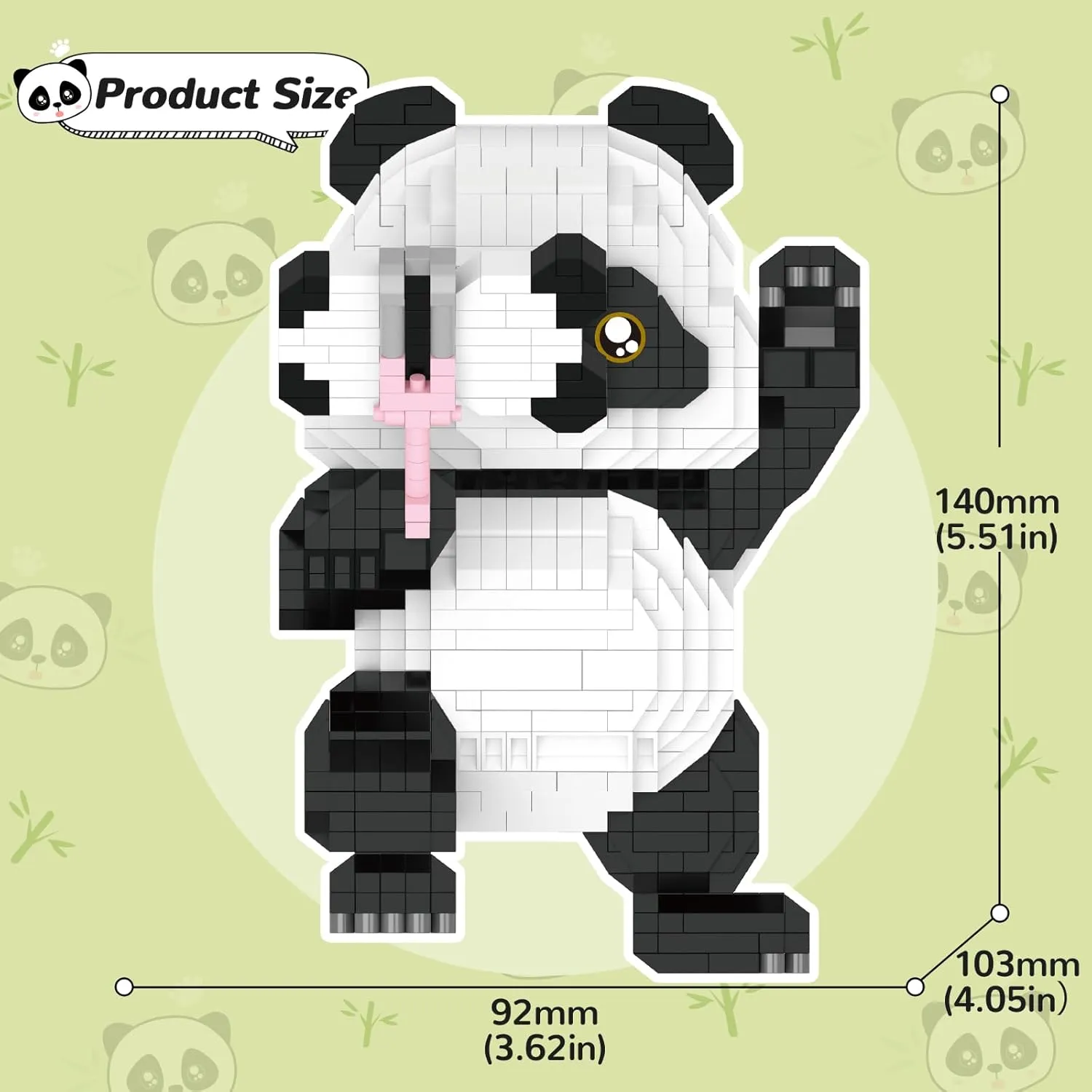Panda Micro Mini Building Toy Bricks for Adults, 1051 PCS Mini Building Blocks Animals Sets for Goodie Bags, Party Favors for Boys Girls 12  14 , Christmas Birthday Gift for Kids, Carnival Prizes