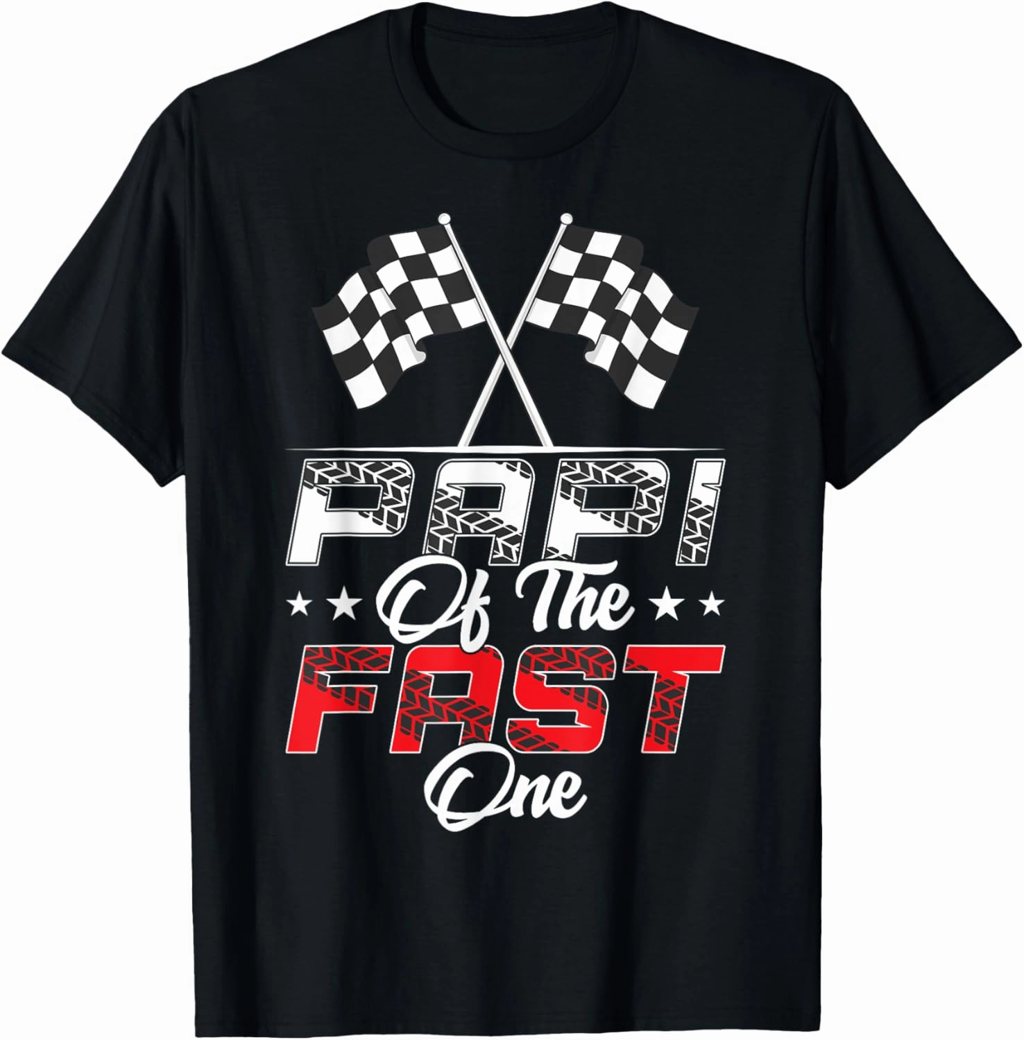 Papi Of The Fast One First Birthday Racing Car Family T-Shirt