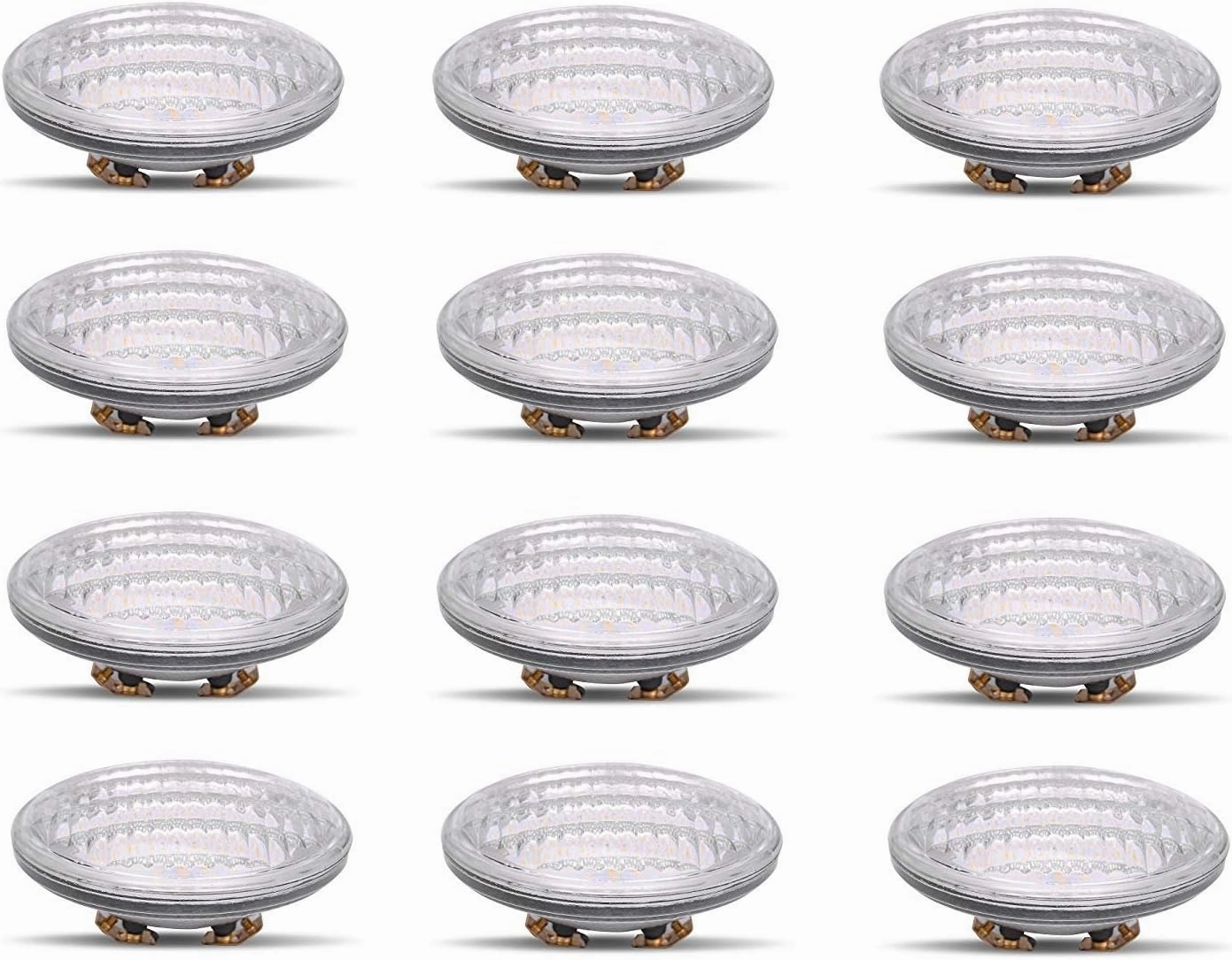 PAR36 LED 12 Watt Light Bulb Outdoor Garden Landscape Lighting Low Voltage 12V AC DC AR111 G53 Spot Lighting Accenture IP65 Flood Lamp 3000k Warm White 12 Volt Indoor Olympic Pool Lights Value 12Pack