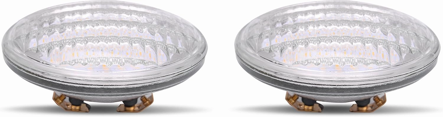 PAR36 LED 12 Watt Light Bulb Outdoor Garden Landscape Lighting Low Voltage 12V AC DC AR111 G53 Underwater Industrial Waterproof IP65 Lamp 6000k Pure White 12 Volt Swimming Pool Deck Lights Value 2Pack