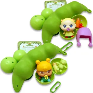 Pea Pod Babies - Collectible Mystery Surprise Toy with Mini Baby, Clothing, & Accessories Two Pack Bundle