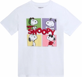 Peanuts Boys Snoopy Short Sleeve T-Shirt - Classic Crewneck Graphic Tee for Boys (Sizes: 8-16)