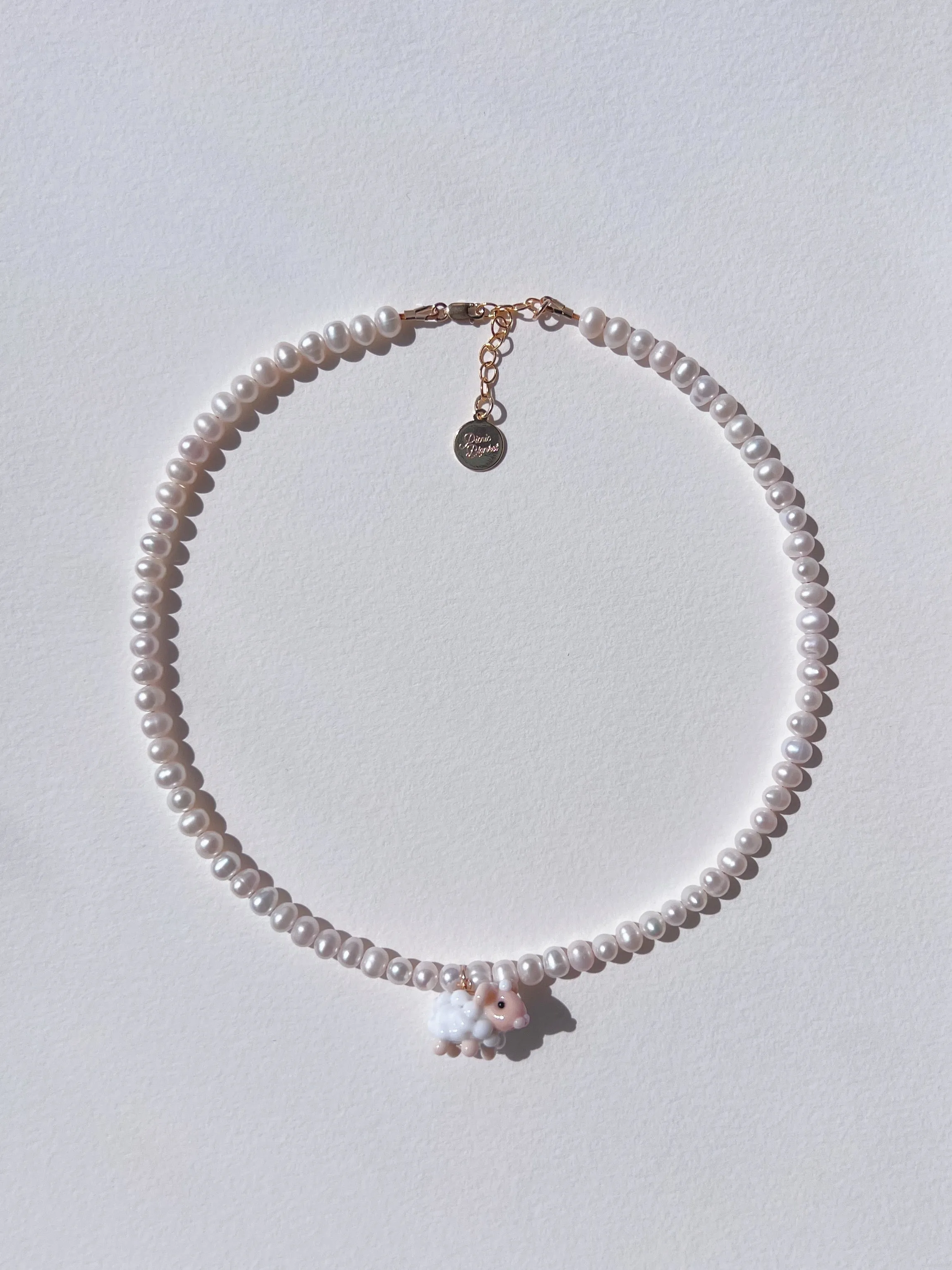 Pearly Sheep Necklace