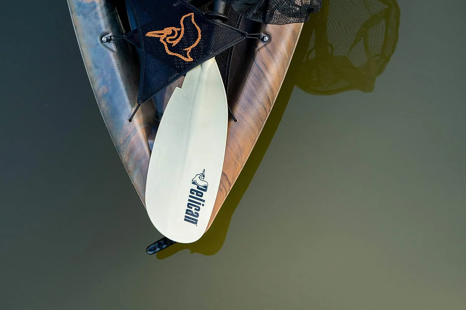 Pelican - Poseidon Angler Paddle - Aluminum Shaft with Reinforced Fiberglass Blades - Lightweight, Adjustable Kayaks Paddles - Perfect for Kayak Fishing