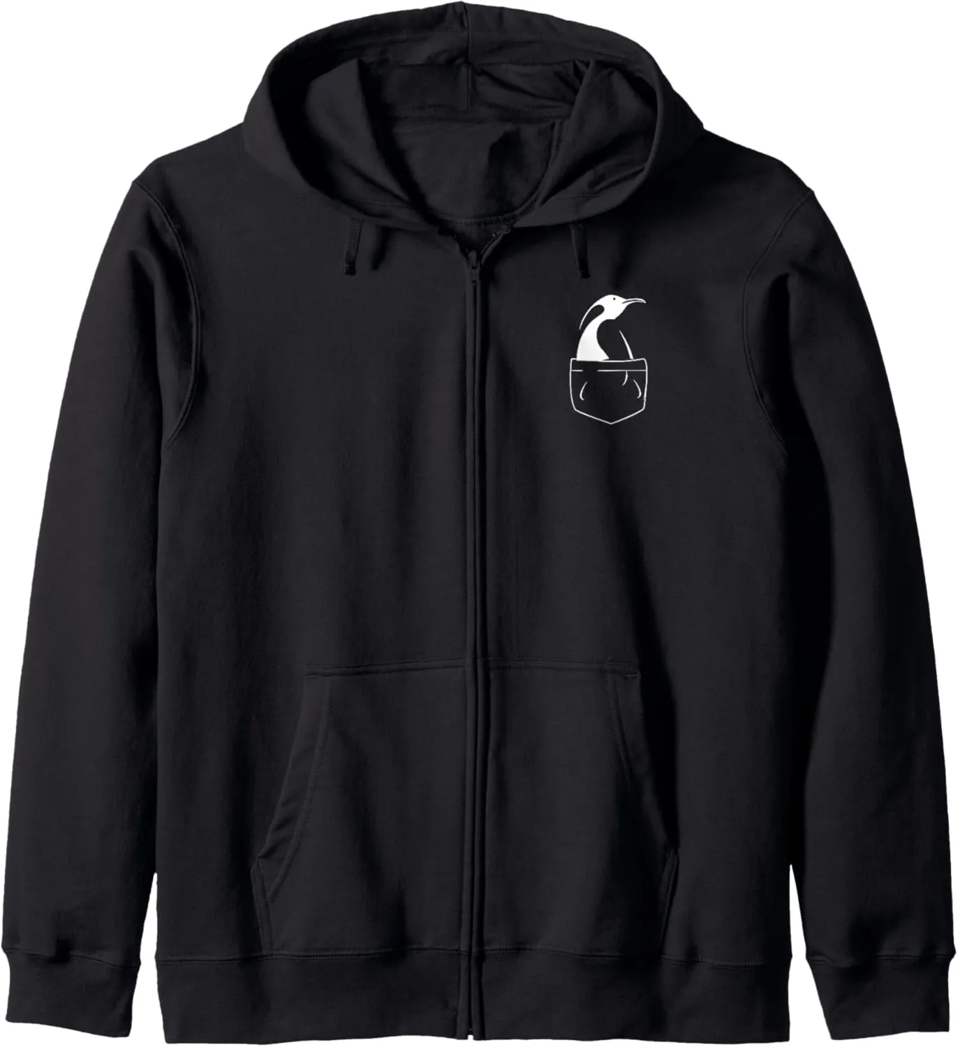 penguin logo pocket Zip Hoodie