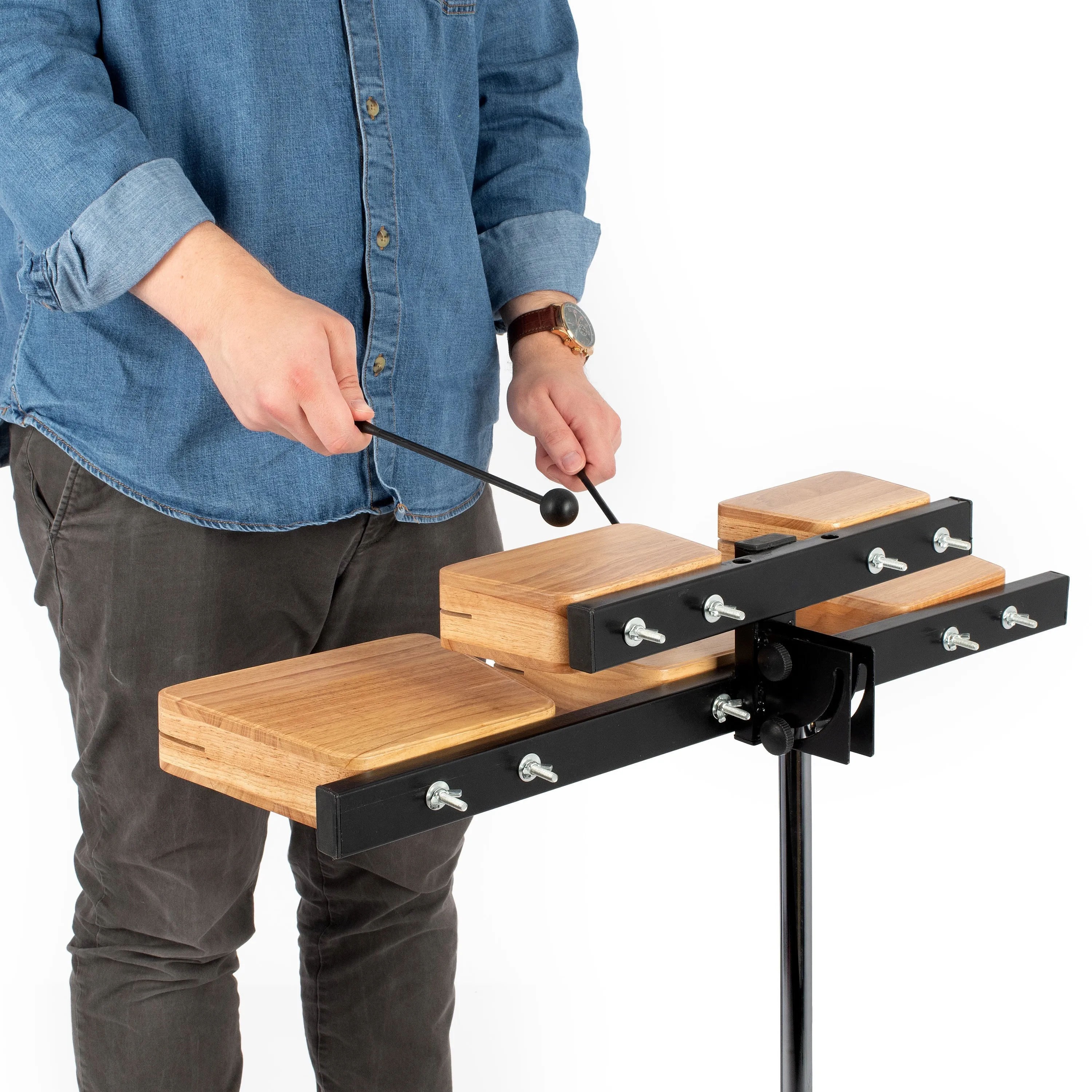 Percussion Plus temple blocks with stand