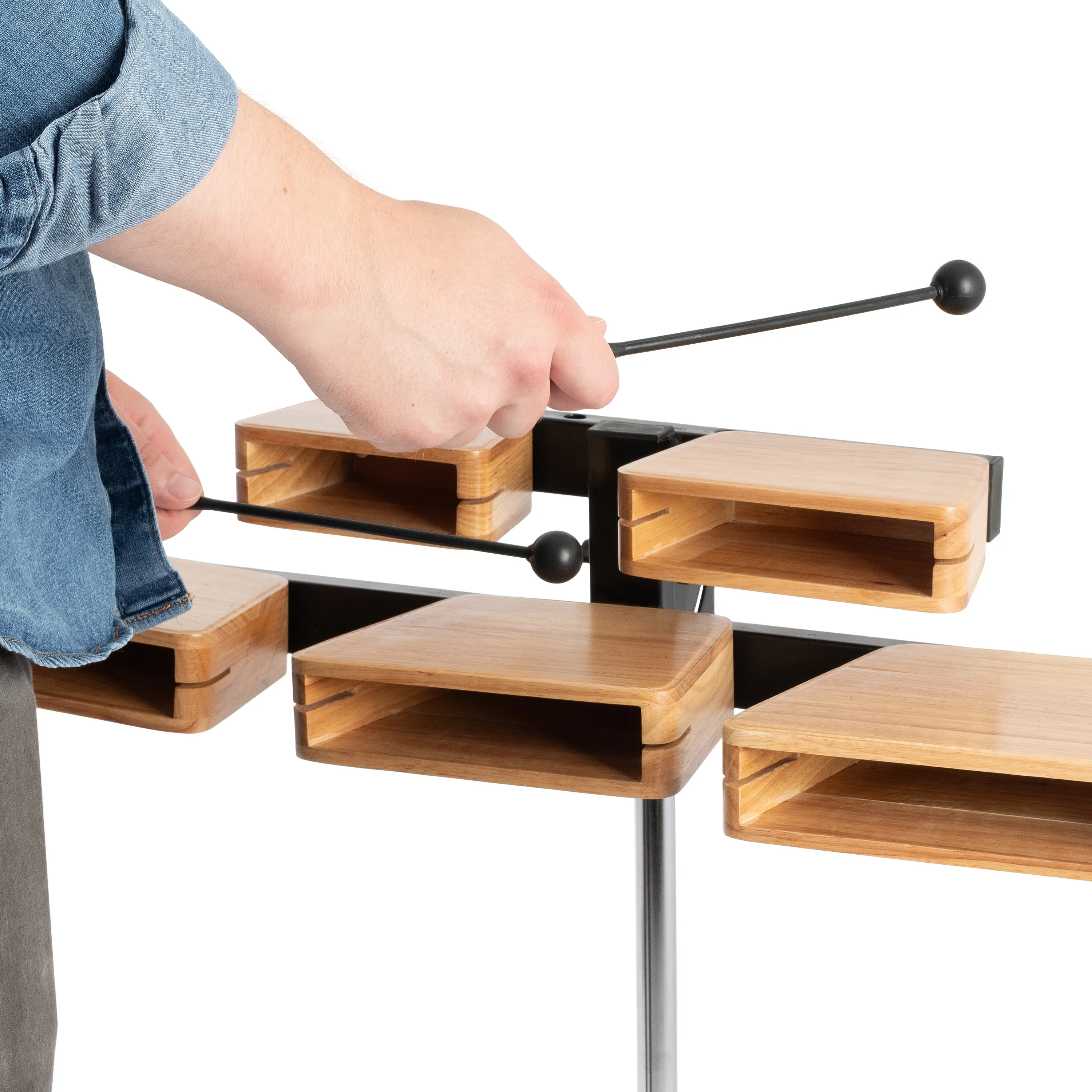 Percussion Plus temple blocks with stand