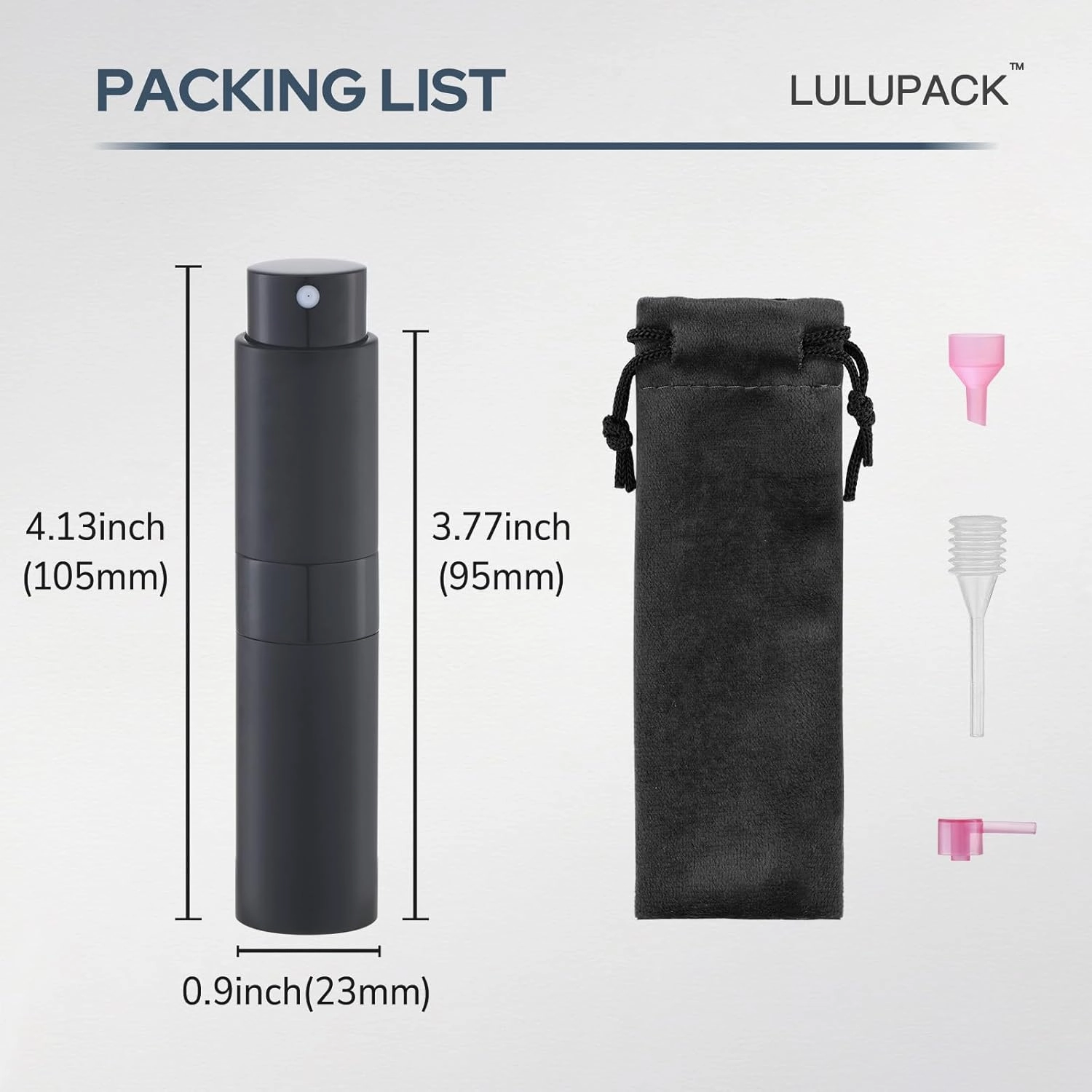 Perfume Atomizer Travel Refillable Bottle: Cologne Sprayer Portable for Men - Mini Spray Empty for Refill - 8ml Small Size Brown