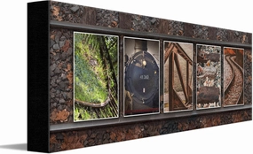 Personal-Prints TRAIN Personalized Railroad Name Art Décor or Gift for the Engineer or Train Enthusiast | Customized Railroad or Train Gift (6"x18" Stretched Canvas)