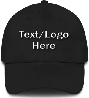 Personalized Embroidery Custom Personalized Cap Your Text here 6 Panel Structured Embroidered Classic