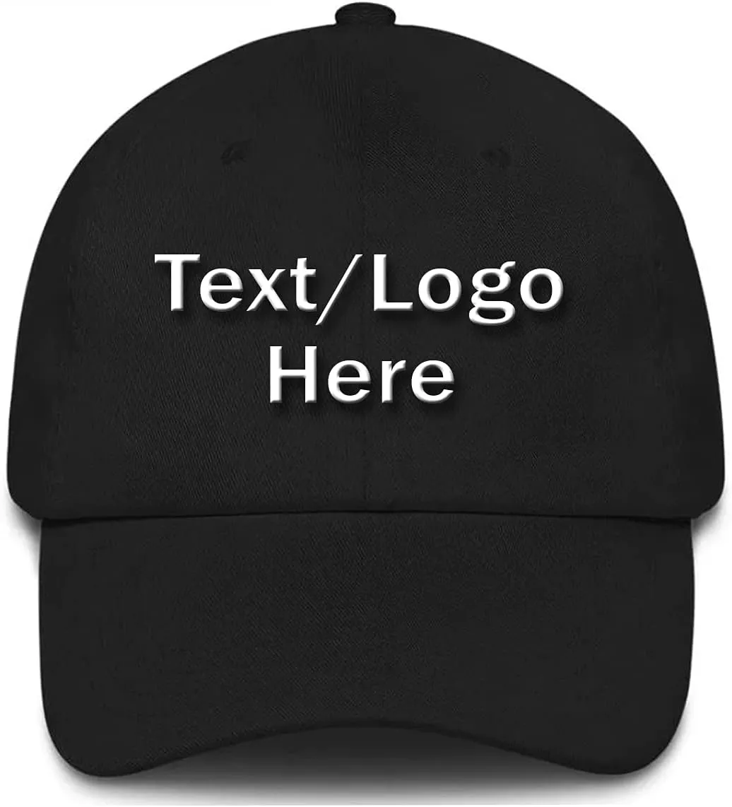 Personalized Embroidery Custom Personalized Cap Your Text here 6 Panel Structured Embroidered Classic