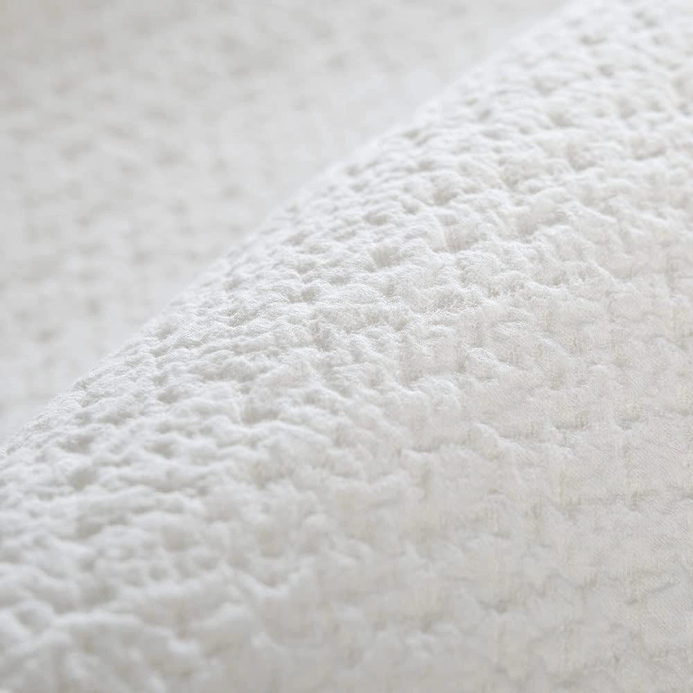 Pillow Shams Set of 2 Pure Cotton Champray Ruffled Edge,Thick and Solid Washed Dobby Heavy Fabric (Standard 20x26 inches)