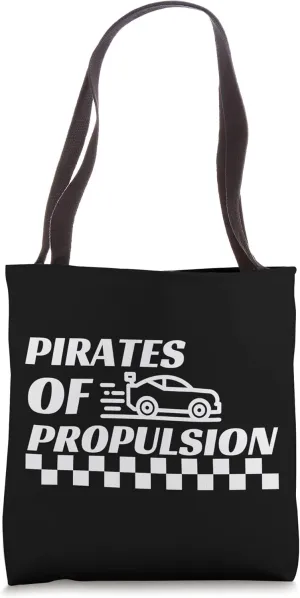 Pirates Of Propulsion Muscle Car Electric Classic Enthusiast Tote Bag