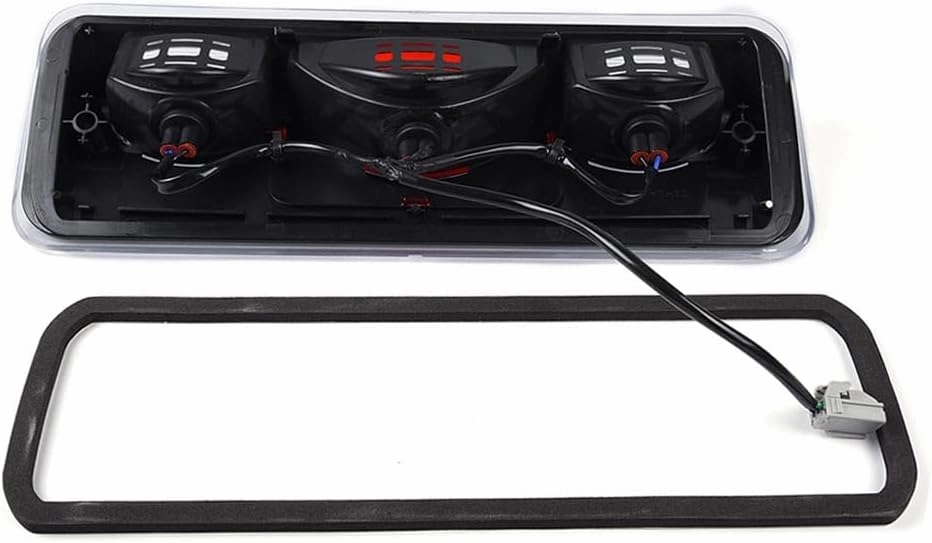 PIT66 3rd Brake Light Compatible with 2004-2008 Ford F150 High Mount Center Rear Roof Third Cargo Light Parking Light Halogen Clear/Red Lens Tercera luz de freno