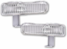 PIT66 Front Bumper Clear Turn Signal Light, Compatible with Chevy Caprice 1980-1990/Compatible with Chevy Impala 1980-1985 /Compatible with Pontiac Parisienne 1983-1986 Left & Right #914550#914549