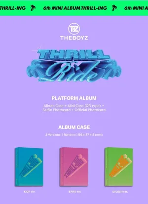 (PLATFORM Ver.) THE BOYZ THRILL-ING 6th Mini Album (KICK   BANG   SPLASH - 3 Ver Set) K-POP SEALED
