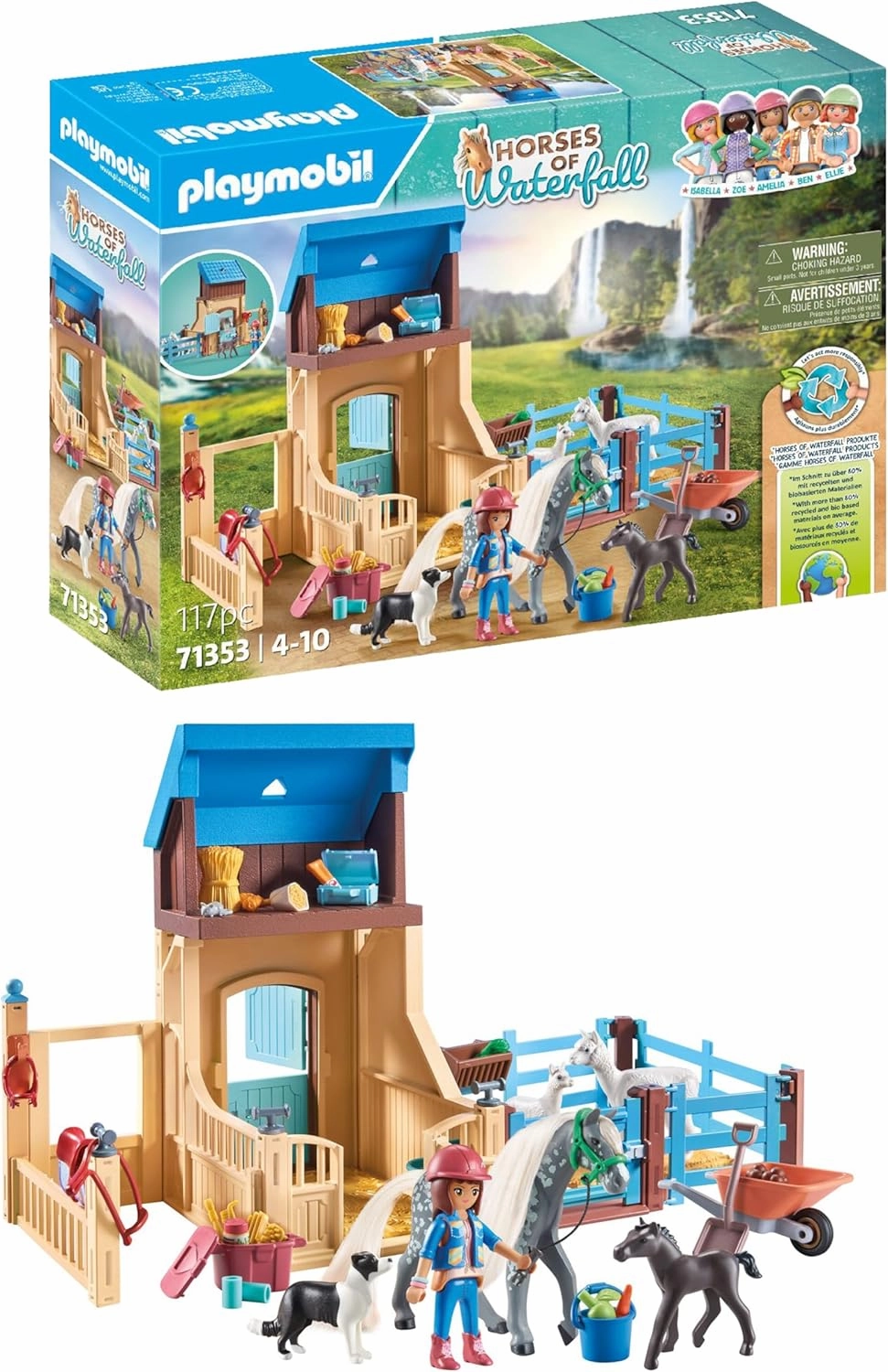 Playmobil Horses of Waterfall Horse Stall with Amelia and Whisper