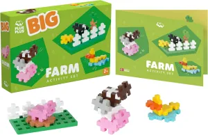 PLUS PLUS - Big Activity Set, Farm, 40 Piece - Construction Building STEM Toy, Interlocking Large Puzzle Blocks for Toddlers and Preschool