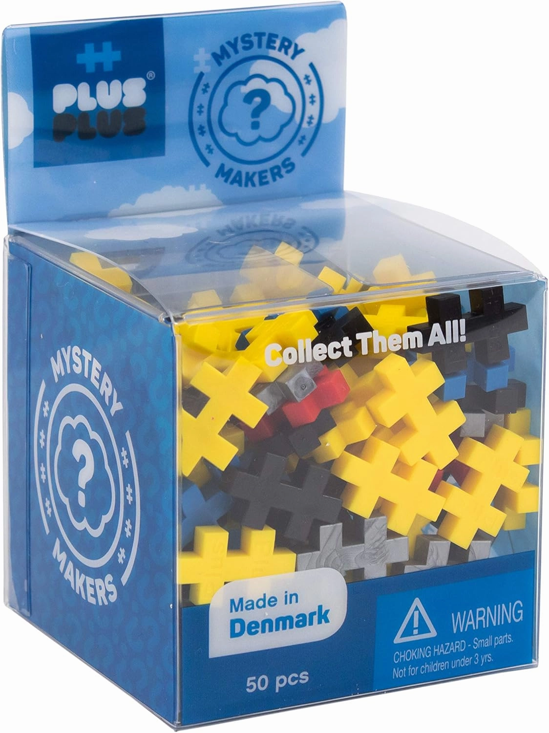 PLUS PLUS – Set of 3 Mystery Makers – Robots, Bundle 2 – Construction Building STEM | STEAM Toy, Interlocking Mini Puzzle Blocks for Kids