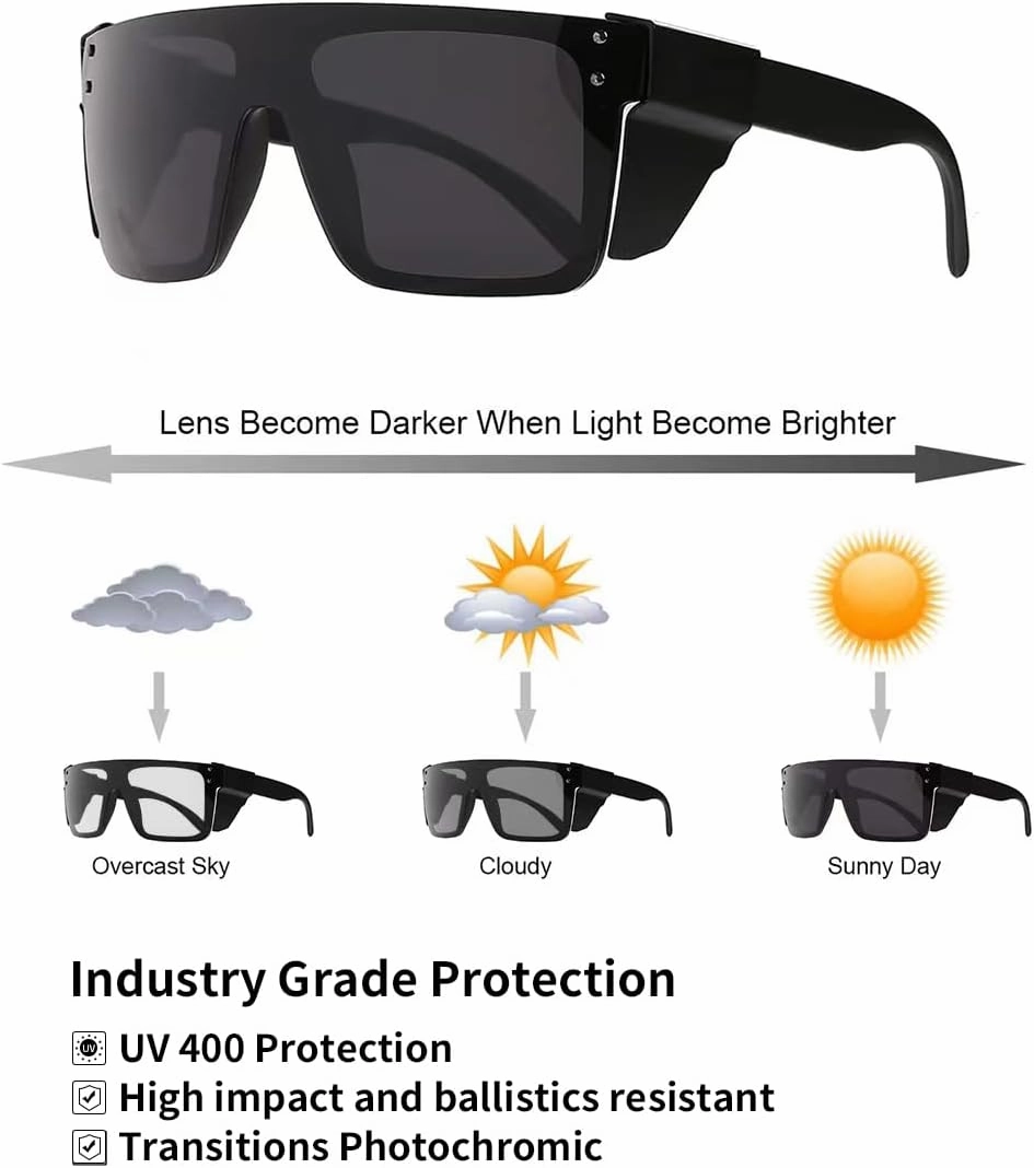 Polarized Sunglasses for Men Women Impact Resistance Z87.1safety UV400 Protection light weight for Workers