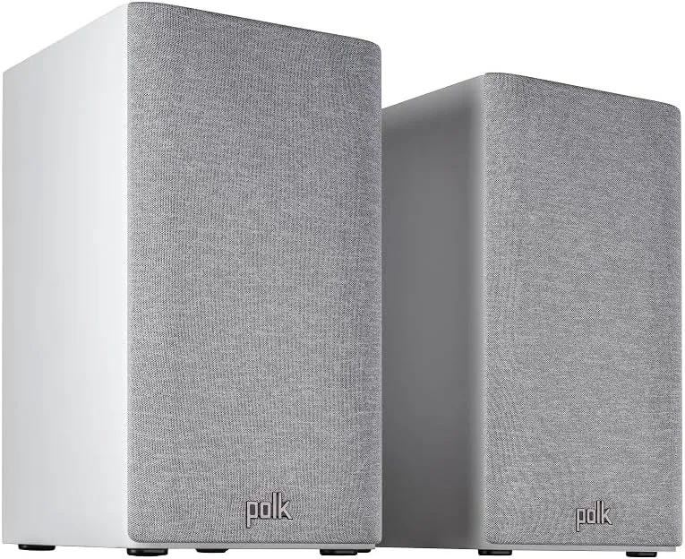 Polk Audio Reserve R100 Small Bookshelf Speaker for Dynamic, Detailed Home Theater Audio, 1" Pinnacle Ring Tweeter & 5.25" Turbine Cone Woofer, Dolby Atmos & IMAX Enhanced, Wall Mountable, White