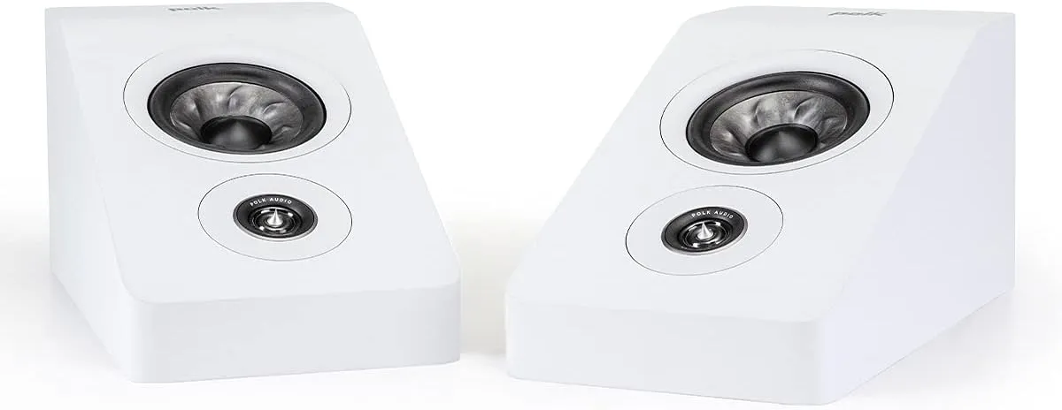 Polk Audio Reserve R900 Height Module Speaker for 3D, Multidimensional Sound, 1" Pinnacle Ring Tweeter & 4" Turbine Cone Woofer, Hi-Res Certified, Dolby Atmos & IMAX Enhanced, Wall Mountable, White