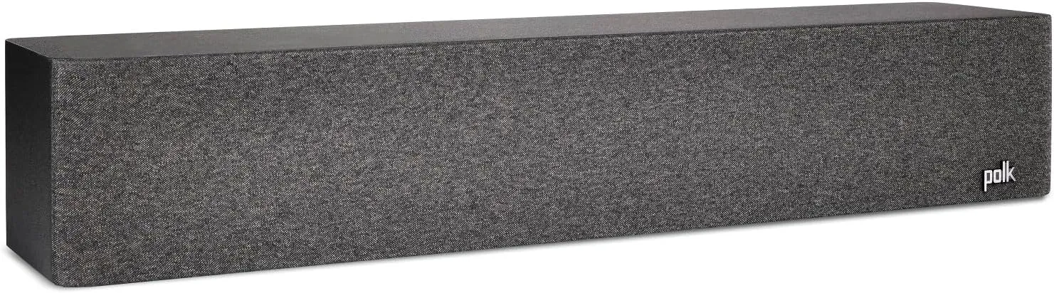 Polk Audio Reserve Series R350 Slim Center Channel Loudspeaker, Doubles as Left/Right Surround Speaker, 1" Pinnacle Ring Tweeter & Four 4" Turbine Cone Woofers, Dolby Atmos & IMAX Enhanced, Black