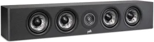 Polk Audio Reserve Series R350 Slim Center Channel Loudspeaker, Doubles as Left/Right Surround Speaker, 1" Pinnacle Ring Tweeter & Four 4" Turbine Cone Woofers, Dolby Atmos & IMAX Enhanced, Black