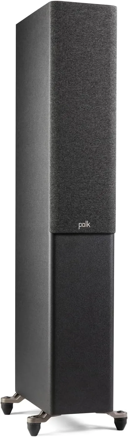 Polk Audio Reserve Series R500 Tower Speaker, 1" Pinnacle Ring Tweeter & Dual 5.25" Turbine Cone Woofers, Hi-Res Certified, Dolby Atmos & IMAX Enhanced for Dynamic Home Theater Audio, Black