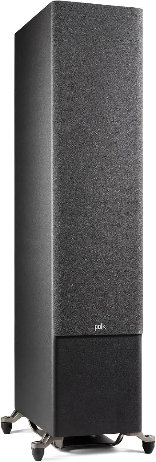 Polk Audio Reserve Series R700 Tower Speaker, 1" Tweeter 6.5" Woofers & Dual 8" Long-Throw Drivers, Hi-Res Certified, Dolby Atmos & IMAX Enhanced for Dynamic Home Theater Audio, Black