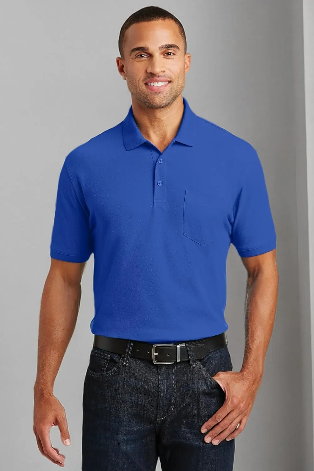 Port Authority Core Classic Pique Pocket Polo