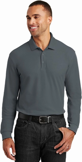 Port Authority Long Sleeve Core Classic Pique Polo