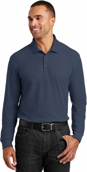Port Authority Long Sleeve Core Classic Pique Polo