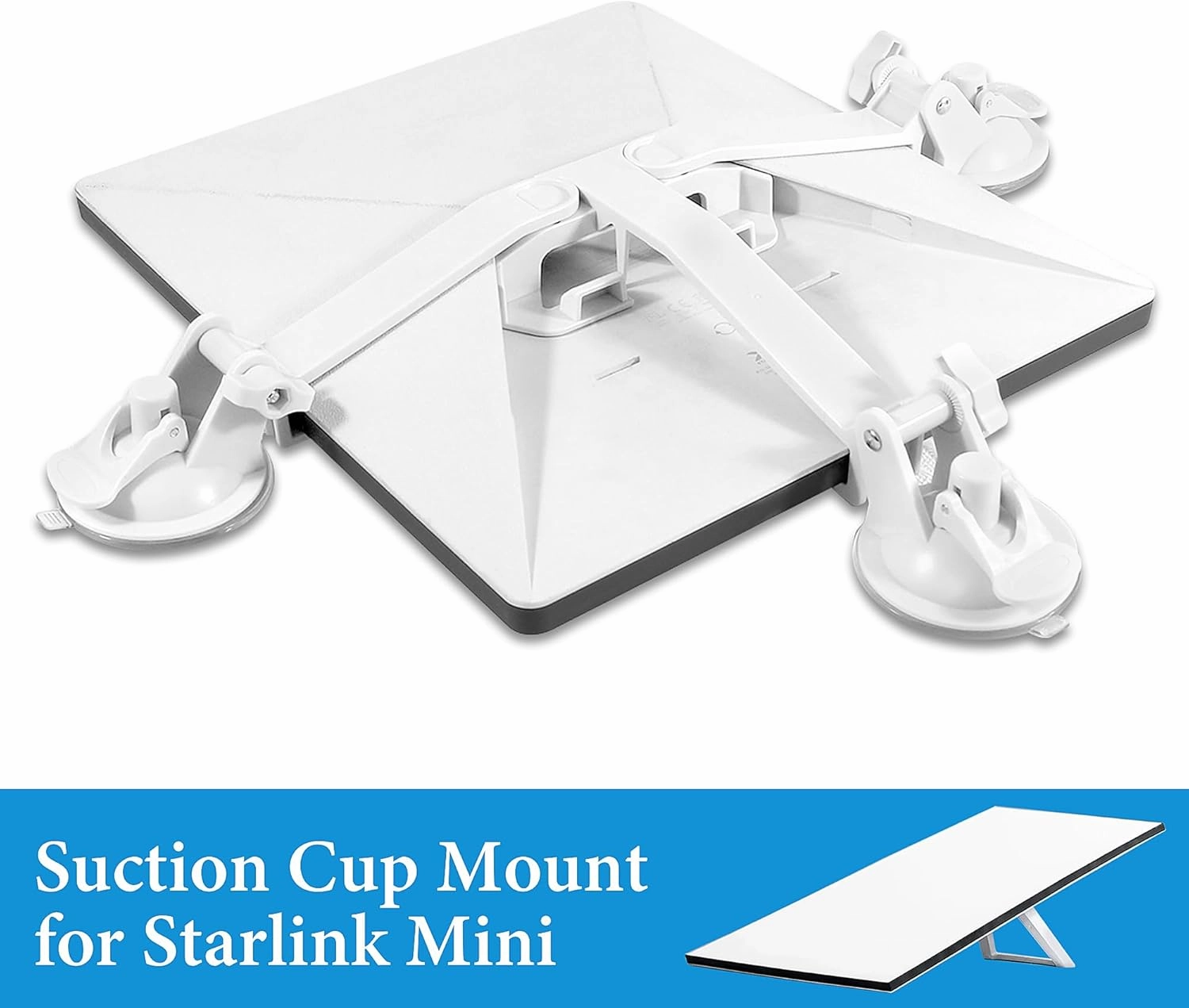 Portable and Foldable Starlink Mini Sunroof Suction Cup Mount, Car Windows and Sunroofs Starlink Mini Holder with Strong Suction