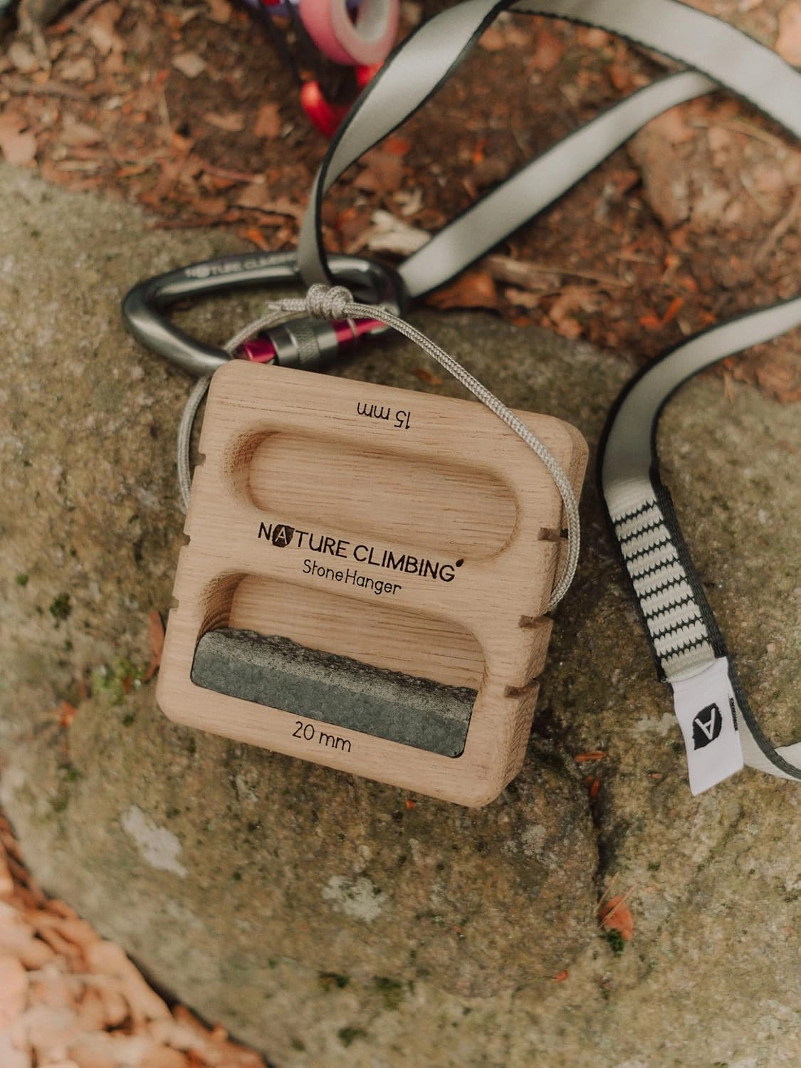 Portable Hangboard | Rock Climbing Hangboard | Hang Board for Climbing | Fingerboard | Strengthen Your Fingers | Bouldering Gifts | Hard Wood