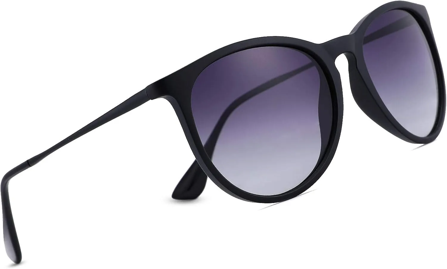 Pro Acme Polarized Sunglasses for Women Men Classic Round 100% UV Protection Lightweight TR90 Unbreakable Frame Sunglasses