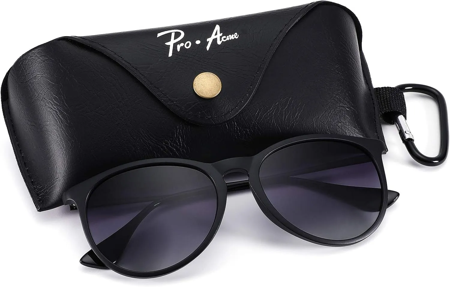 Pro Acme Polarized Sunglasses for Women Men Classic Round 100% UV Protection Lightweight TR90 Unbreakable Frame Sunglasses
