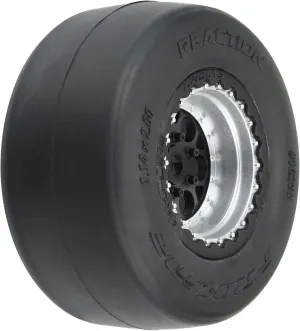 Pro-line Racing 1/16 Reaction Rr Tires MTD 7mm Blk/SilMiniDrag2 PRO1021810 RC Tire
