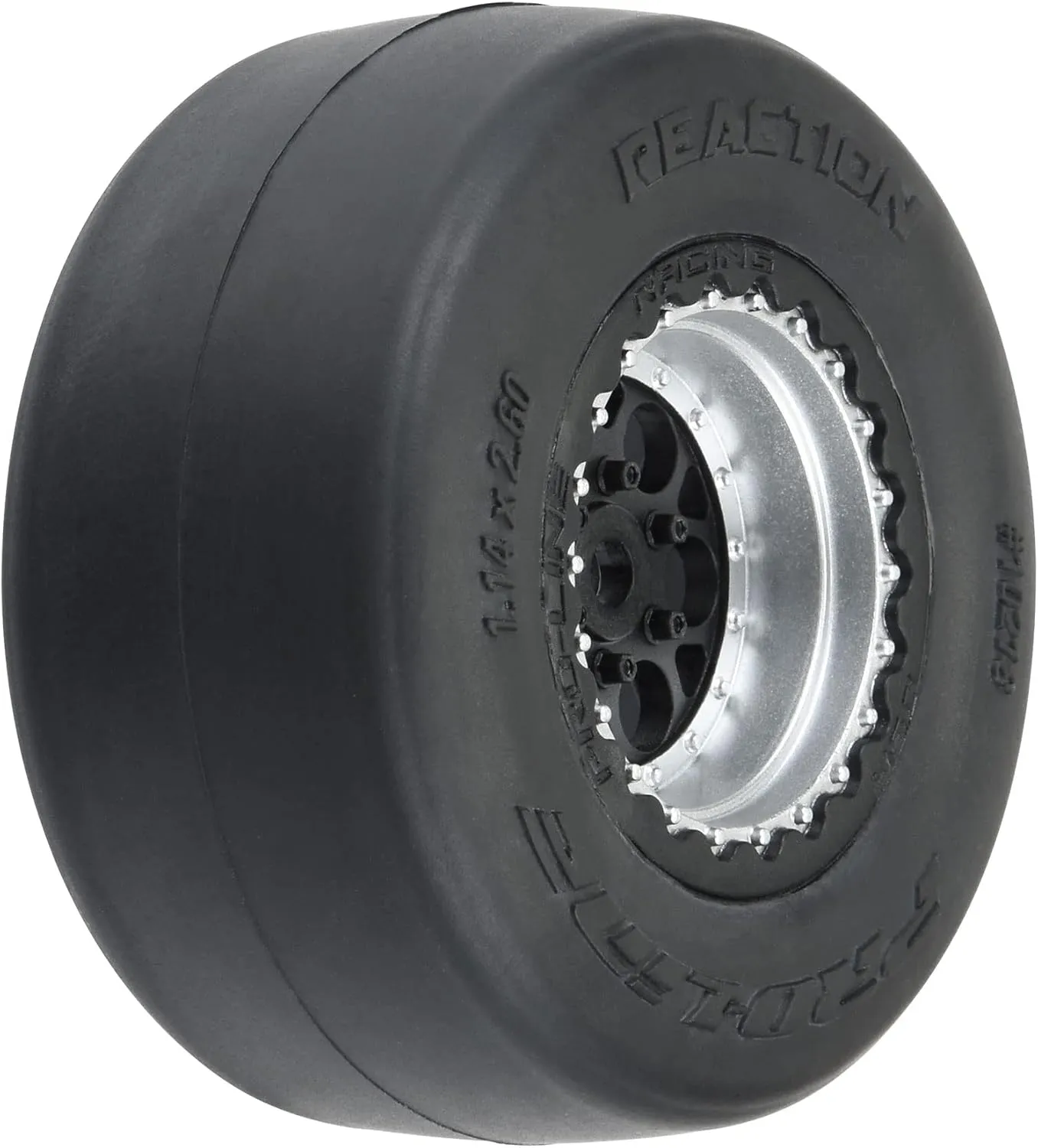 Pro-line Racing 1/16 Reaction Rr Tires MTD 7mm Blk/SilMiniDrag2 PRO1021810 RC Tire