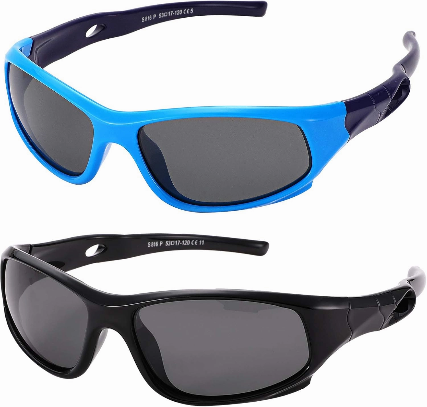 Pro Acme Kids Sunglasses for Boys Girls, Polarized Sports Youth Sunglasses with Strap for Kids Ages 3-12