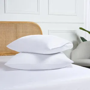 ProtectMySleep® Tencel Pillow Protectors - 2-Pack, Eco-Friendly, Waterproof & Hypoallergenic Zippered Covers, Soft, Natural Fiber (Standard / Queen)