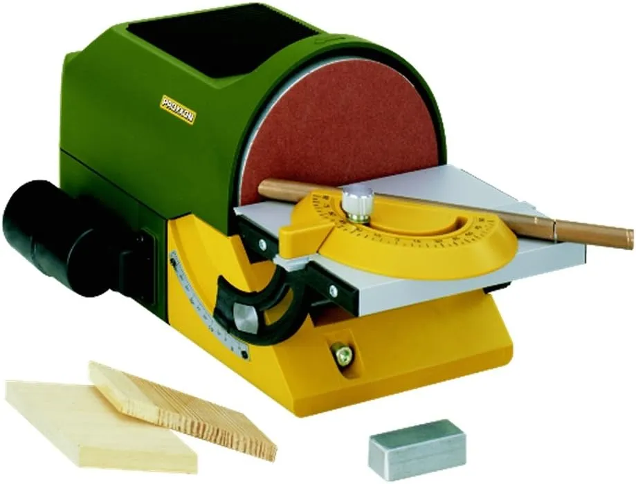 Proxxon 27060 Disc Grinder TG 125/E with Sanding Disc Diameter 125 mm Adjustable Table with Angle Stop and Connection for Extraction System 230 Volt