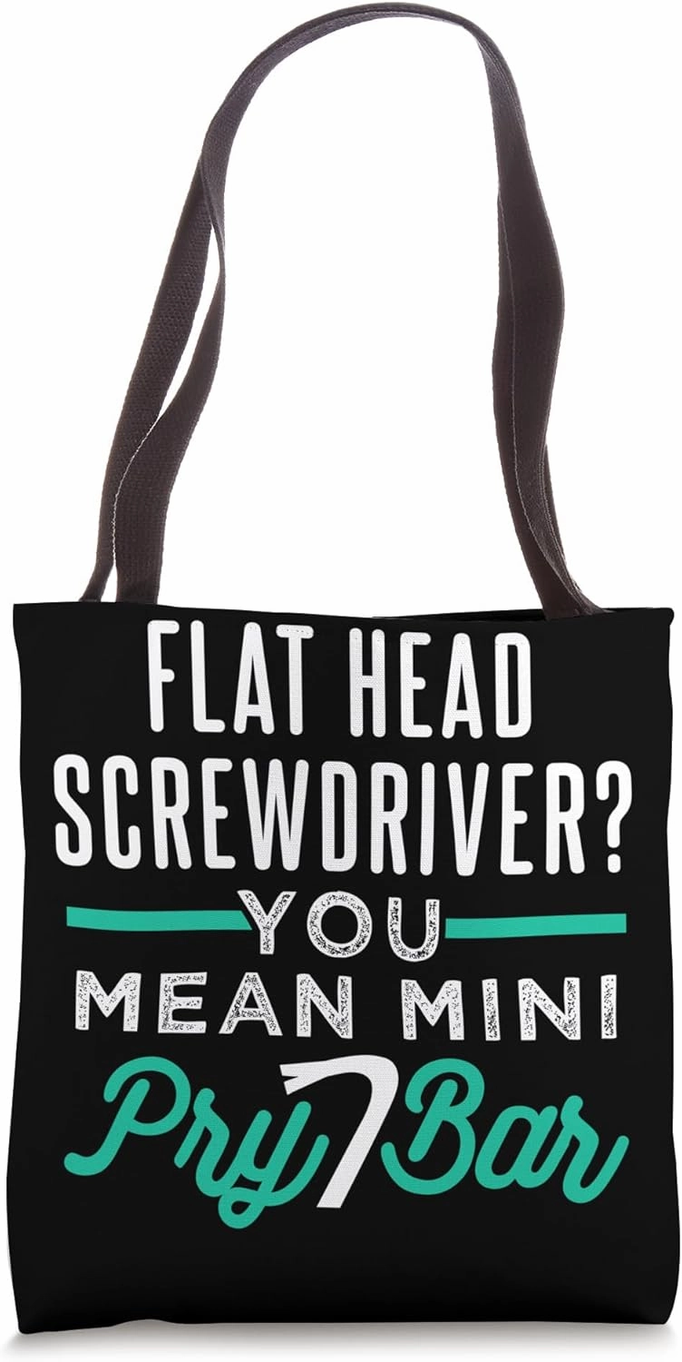 Pry Bar Car Mechanic Design For Automotives Tote Bag